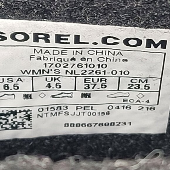 Sorel 1964 Premium CVS WL Women's Black Boots NL2261-010 US Size 6.5 NWB - Picture 11 of 12